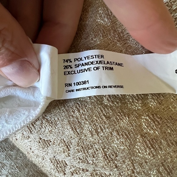 KARLA COLLETTO White piqué sleeveless A-line dress or swim coverup size small - Picture 10 of 11